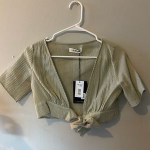 NWT 4th reckless Cropped top